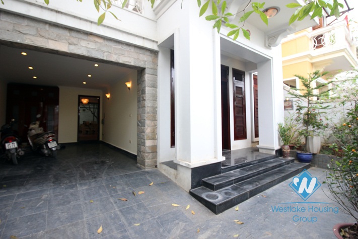 House with large garden for rent in Ciputra C area, Tay Ho, Hanoi